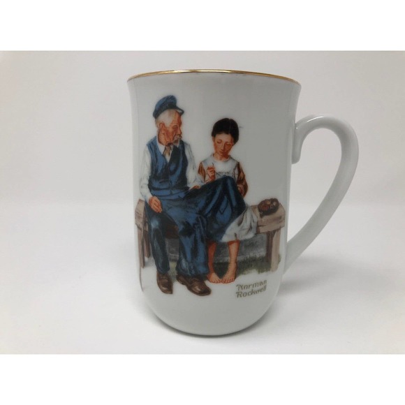 Norman Rockwell Museum Mug Lighthouse Keepers Daughter 1982 Collectible - Picture 1 of 9